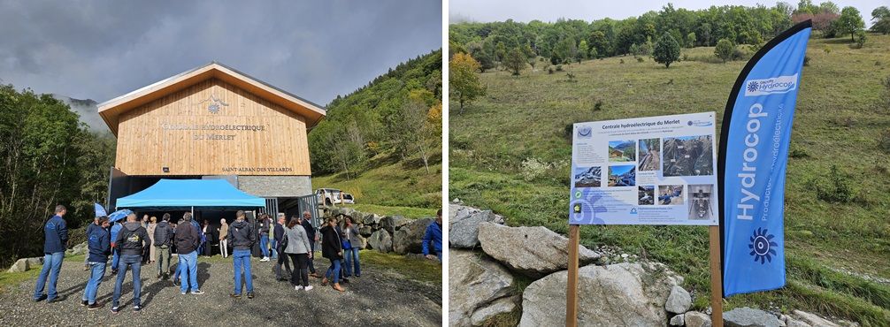 inauguration centrale hydraulique du Merlet